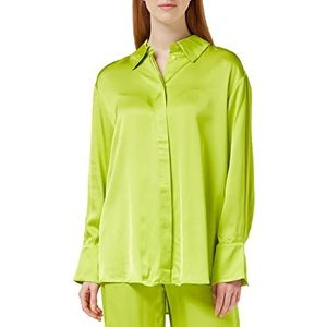 Minus Kamia Oversized T-shirt 2 oversized dames, Geel (3085 Bright Lime)