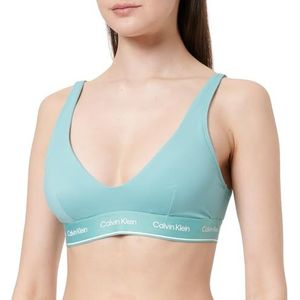 Calvin Klein Longline Triangle pour femme, vert (eau salée), M, Vert (eau salée), M
