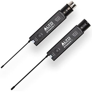 Alto Professional Stealth 1 - Draadloze mono XLR UHF XLR audiosysteem, zender en ontvanger voor actieve luidsprekers, mixer en dynamische microfoons, Stealth 1 - zwart