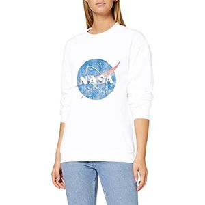 Brands In Limited NASA Dames T-Shirt Classic Insignia Logo, wit (white wht)