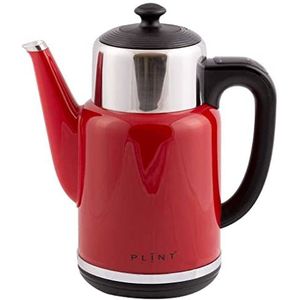 PLINT Red Kettle – 1,7 liter capaciteit – dubbelwandige warmwaterketel voor thee en koffie – Fast Boil – 1500 W draadloos elektrisch – BPA-vrij – antislip 360 graden basiskettle