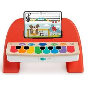 Baby Einstein, Hape, Cal's Eerste Melodieën Magic Touch Piano, muziekspeelgoed van hout, elektronische muziekinstrumenten voor kinderen, 6 melodieën, 4 muziekstemmen, 3 bladmuziek, vanaf 6 maanden