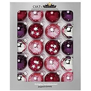 HEITMANN DECO Kerstballen glas Berry Mix ca. 5,7 cm
