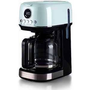 Ariete 1396 Koffiezetapparaat met modern filter, Amerikaanse koffie, capaciteit tot 15 kopjes, verwarmingsbasis, lcd-display, afneembare en wasbare filters, wit