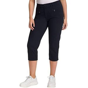 Ulla Popken Basic broek Mony, Wadenlang, Facelift damesbroek, Marinier