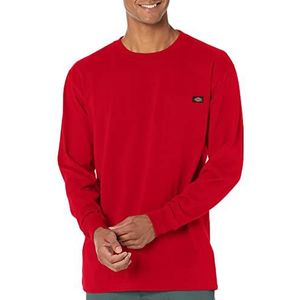 Dickies Pocket Tee L/S T-shirt, lange mouwen, voor heren, Engels Rood