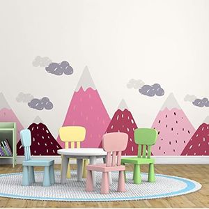 Ambiance Muurstickers voor kinderen – decoratie babykamer – sticker reusachtige Lilika – 120 x 180 cm