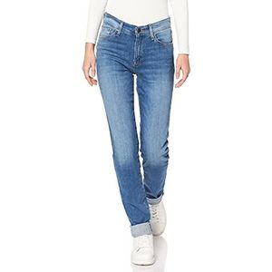 Cross dames slim jeans, middenblauw (153)