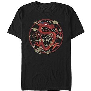 Disney Mulan-Serpentijn Salvation Organic T-shirt, uniseks, korte mouwen, zwart, L, SCHWARZ
