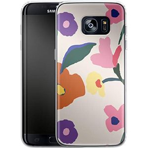 caseable Samsung Galaxy S7 Edge hoes silicone beschermhoes stootvast krasbestendig beschermhoes case cover kleurrijk design Blooms telefoonhoes bloemen telefoonhoes