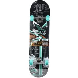 Tony Hawk Signature Series 3 Skateboard 78,7 cm met professionele trucks, antislipband, 9-laags esdoornblad, ideaal voor alle ervaringsniveaus