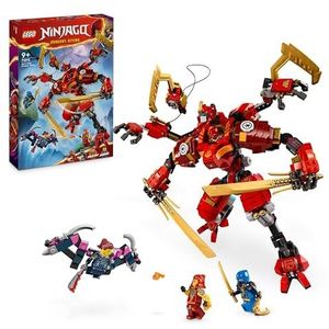 LEGO NINJAGO Ninja klimrobot van Kai, avonturenspeelgoed voor kinderen, met bouwfiguur en 4 minifiguren, ideaal verjaardagscadeau voor jongens en meisjes vanaf 9 jaar 71812