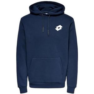 AMERICAN COLLEGE USA Lotto Sweat A Capuche DE Couleur Sportwear Garcon, Bleu, 16 ans