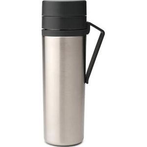 Brabantia Make & Take Thermosfles - Koffiebeker To Go - 500 ml - Dark Grey