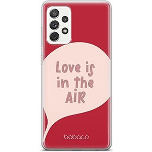 ERT GROUP Samsung A72 5G Hoes Origineel en officieel gelicentieerd Babaco Motief Love is in The Air 001 perfect aangepast aan de vorm van de mobiele telefoon, TPU Case