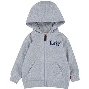 Levi's Kids Lvb Baby Jongen Baby Hoodie met Rits Logo Lichtgrijs, 3 Maanden, Lichtgrijs