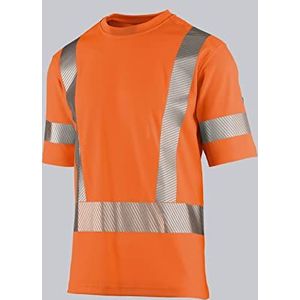 BP 2136-261-0065 T-shirt pour elle et lui, 50% coton/50% polyester, orange chaud, coupe normale, taille XL