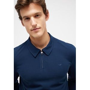 MUSTANG T-shirt à manches longues pour homme Coupe droite, bleu, XL