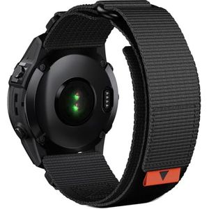 YOOSIDE Tactische nylon armband voor Garmin GPS multi-sport horloges, QuickFit 26 mm verbeterde nylon geweven gesp en polsbandjes voor Tactix 7 Pro, Descent Mk2