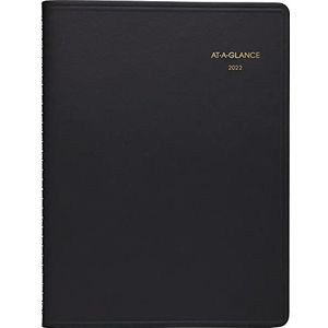 AT-A-GLANCE Weekplanner 2022, 21,6 x 27,9 cm, groot, zwart (7095005)