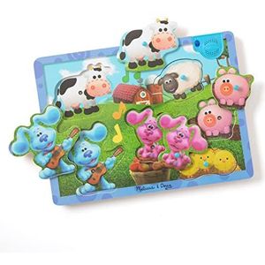 Blues Clues & You Wooden Musical Farm Sound Puzzel - 6 stuks