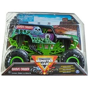 Monster Jam, Officiële monstertruck (groen/zwart) - gegoten voertuig - schaal 1:24 - speelgoed voor kinderen vanaf 3 jaar