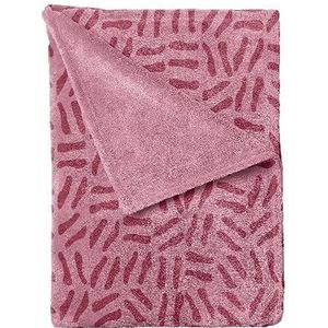 Homemania 15136 deken voor bank, bed, slaapkamer, roze van microvezel, 120 x 160 cm