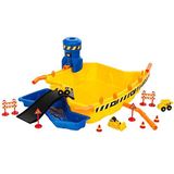 Theo Klein Cat® 3248 Mega Zandbak en waterbak met accessoires, met kampeerder, wiellader, chenille-speelgoed voor kinderen vanaf 18 maanden