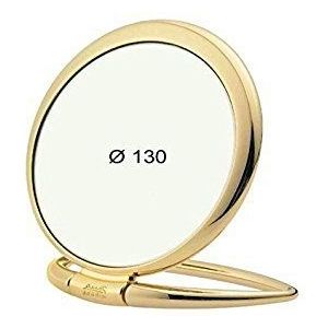 Jäneke 3-weg spiegel, inklapbaar, 130 mm, goudkleurig