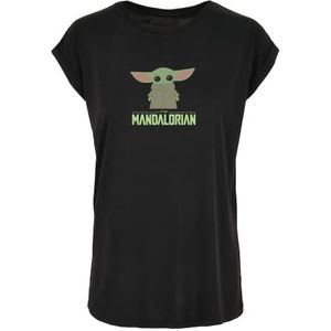Recovered Star WarsThe Child Mandalorian Black Boyfriend T-shirt van XXL, uniseks, zwart, XXL, zwart.