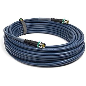 Emelec VíasCom EQ3006A/0030-3.0m Video-aansluiting 4K-UHD 12G-SDI (0.80/3.75/6.00) met BNC 4K-UHD - Eenbedrade geleider - Kleur Blauw - Flexibel PVC