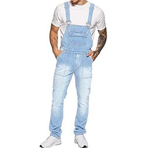 Enzo Heren EZD390 VEN Denim Dungarees Overalls