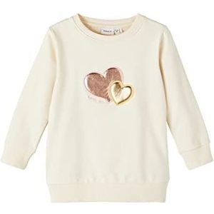 NAME IT Nmfblair Sweatshirt Tunic Unb Blouse Meisjes, Buttercream