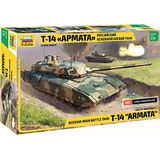 Zvezda 500783670 500783670-1:35 T-14 Armata Russ. Main Battle Tank Plastic Modelleerset Gedetailleerd Beginner Modelleerset Camouflage