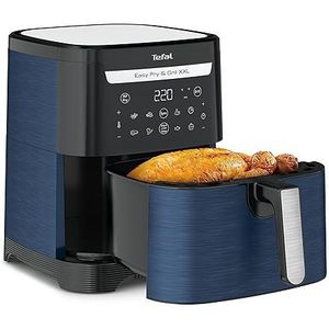 Tefal EY8014 Easy Fry & Grill XXL heteluchtfriteuse, inhoud 6,5 l, 2-in-1 technologie, tijdbesparend, 8 automatische kookprogramma's, grilltechnologie, Wanted Blue