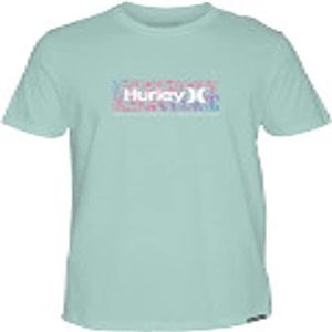 Hurley EVD Wash Venice Punk T-shirt voor heren, blauwgroen getint