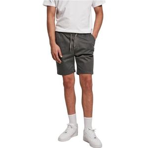 Urban Classics stretch keperstof joggingbroek shorts heren, darkshadow