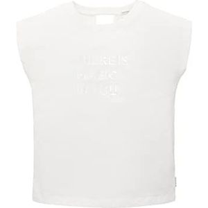 TOM TAILOR 1036126 T-shirt voor kinderen, meisjes, 1 stuk, 10315 - Whisper White