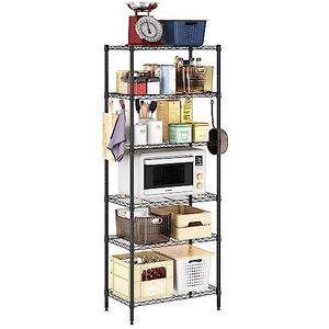 SMART REGALY - Rek voor zware lasten 30 cm diep - rek 75 cm breed - keukenrek staand hoogte 150 cm - metalen opbergrek - opbergrek metalen planken - staand rek voor de bergruimte opbergsysteem
