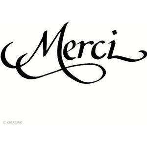 Artemio Merci VITPE015 houten stempel, beige, 3,7 x 2,5 x 7,4 cm