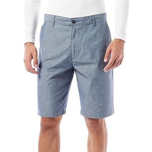Dockers Perfect Short Classic Fit Homme, Clarke Chambray Faded Navy Lightweight, 28W
