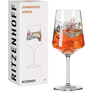 Ritzenhoff 2841006 aperitiefglas 500 ml - serie Sommerrausch nr. 6 met Nixe & onderwaterwereld - Made in Germany