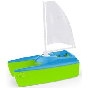 Lena Boaties 04715 Catamaran zeilboot ca. 17 cm met insteekzeil geschikt voor badkuip, binnen en buiten, voor kinderen vanaf 2 jaar