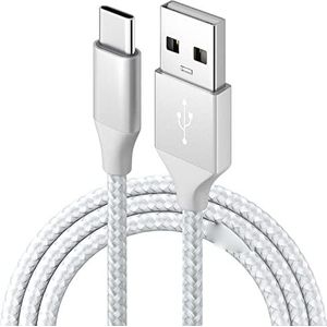 USB C-kabel, 15 meter USB C naar USB Android Mobile Fast Charge Line compatibel met Moto G Touch PEN/Game/Power, Shaver, op 5G ACE, Samsung Galaxy