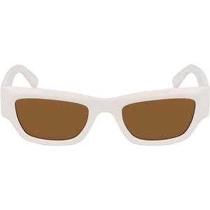 KARL LAGERFELD Lunettes de soleil unisexes, Blanc (105), 52