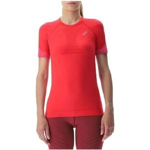 UYN Workhard T-shirt dames, rood gemêleerd, S, Rood gemêleerd