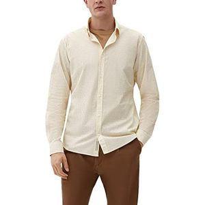 s.Oliver Chemise à Manches Longues Homme, Blanc, S