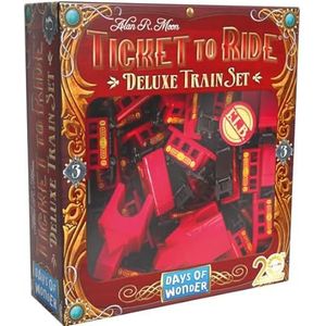 Days of Wonders - Asmodee - De avonturiers van de rail: luxe treinset rood - gezelschapsspellen - bordspellen - accessoires voor bordspellen