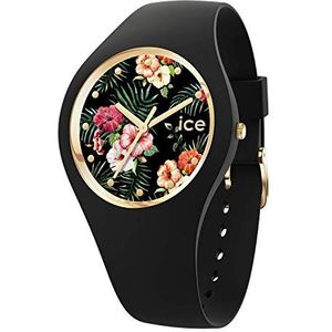 Ice-Watch - ICE Flower Colonial - Zwart dameshorloge met siliconen band - 016660, zwart., S (34 mm)