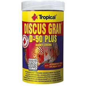 TROPICAL Discus Gran D-50 Plus Voer voor Aquaria, 250 ml